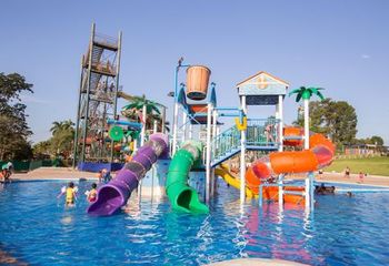 Área de lazer infantil do Hot Planet Thermas Park de Araçatuba - SP.
