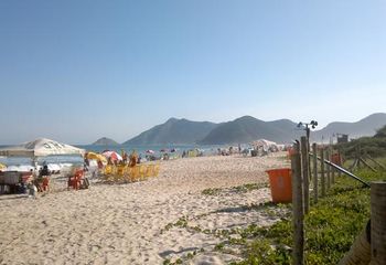 Canto direito da Praia do Grumari na Zona Oeste do Rio de Janeiro - RJ. Canto direito da Praia do Grumari na Zona Oeste do Rio de Janeiro - RJ.