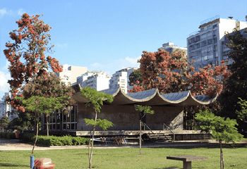 Pavilhão Japonês no Parque do Flamengo - Aterro do Rio de Janeiro - RJ. 