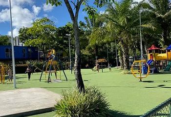 Parquinho infantil no Parque da Cidade Joventino Silva em Salvador - BA.