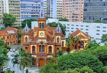 Vista panorâmica do Santuário de São José de Belo Horizonte - MG.