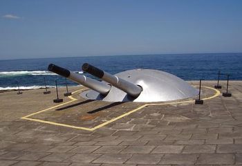Forte de Copacabana: cúpula da Bateria de 190mm no Rio de Janeiro - RJ.