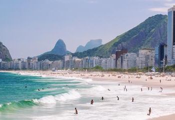 Praia de Copacabana no Rio de Janeiro - RJ.