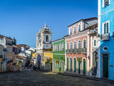 Largo do Pelourinho faz parte do centro histórico de Salvador - BA e é considerado Patrimônio Mundial da UNESCO.