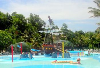 Enseada do Pirata no Acquamania Parque Aquático em Guarapari - ES.