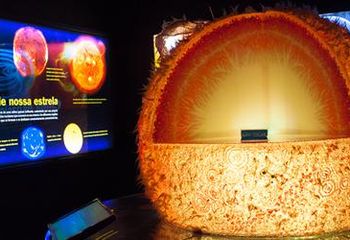 Seção Universo fala sobre astronomia no Museu Catavento em São Paulo - SP. 