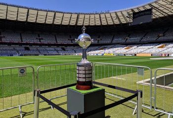 Taça da Libertadores no Estádio Mineirão em Belo Horizonte - MG. 
