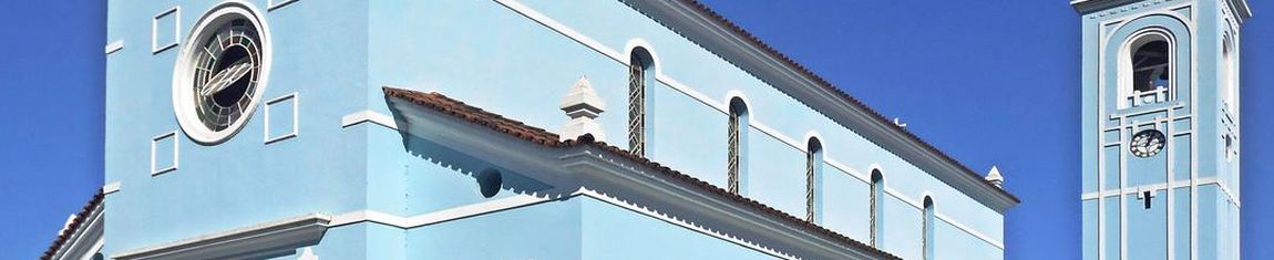 Vista da Igreja Matriz de São Sebastião em Coronel Fabriciano - MG.