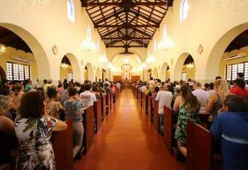 Interior do Santuário de Nossa Senhora do Perpétuo Socorro de Campo Grande - MS.