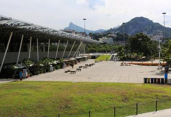 Pavilhão indoor da Marina da Glória no Rio de Janeiro - RJ.