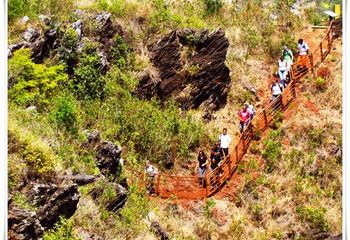 Caminhos da Trilha do Parque da Serra do Curral em Belo Horizonte - MG.