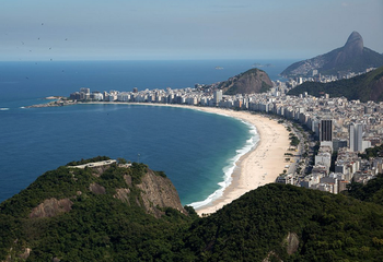 Vista do Forte do Leme no Rio de Janeiro - RJ.